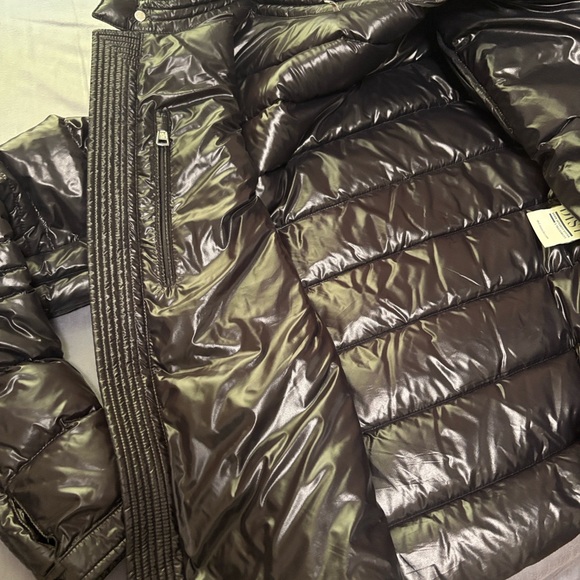 Moncler Shiny Black Puffer Jacket Men Size 3 - Picture 8 of 14